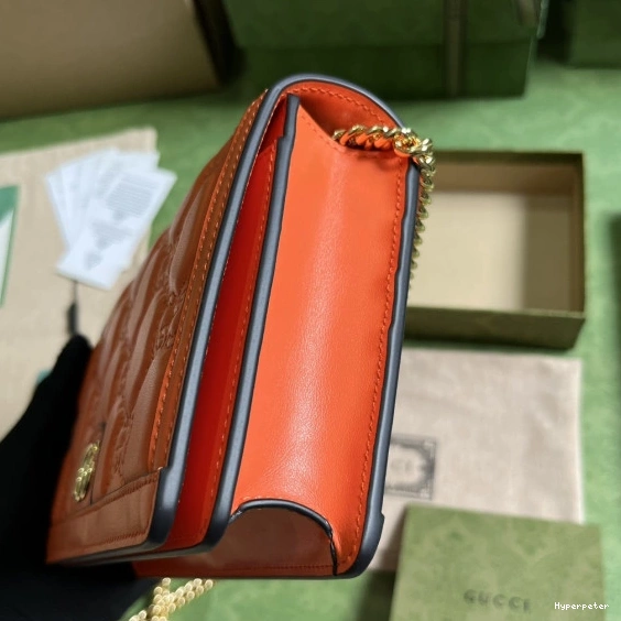 Hyperpeter MATELASSÉ CHAIN WALLET GUCCI GG 0817